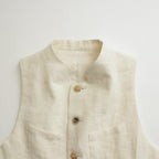 かたる月 logger vest #ecru [TLF-224-ve001-vlw]