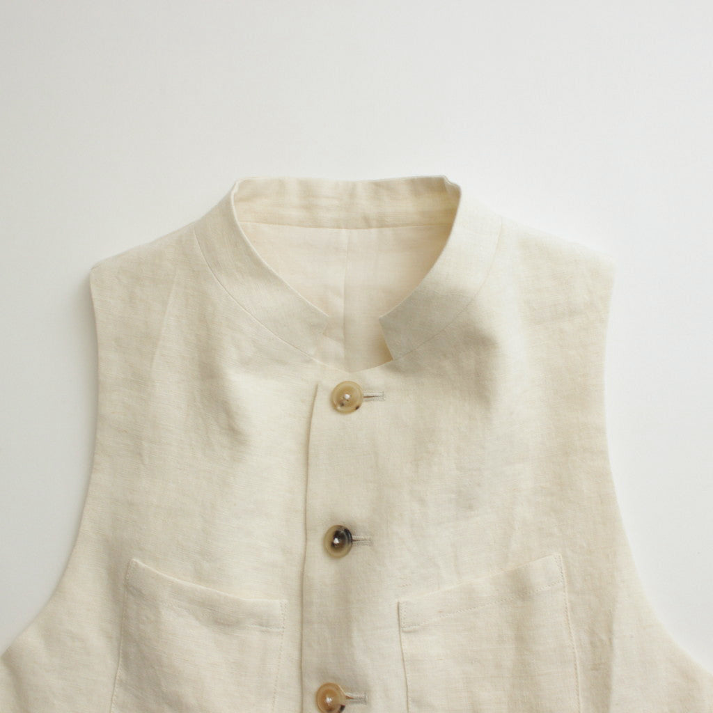 かたる月 logger vest #ecru [TLF-224-ve001-vlw]