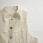 かたる月 logger vest #ecru [TLF-224-ve001-vlw]