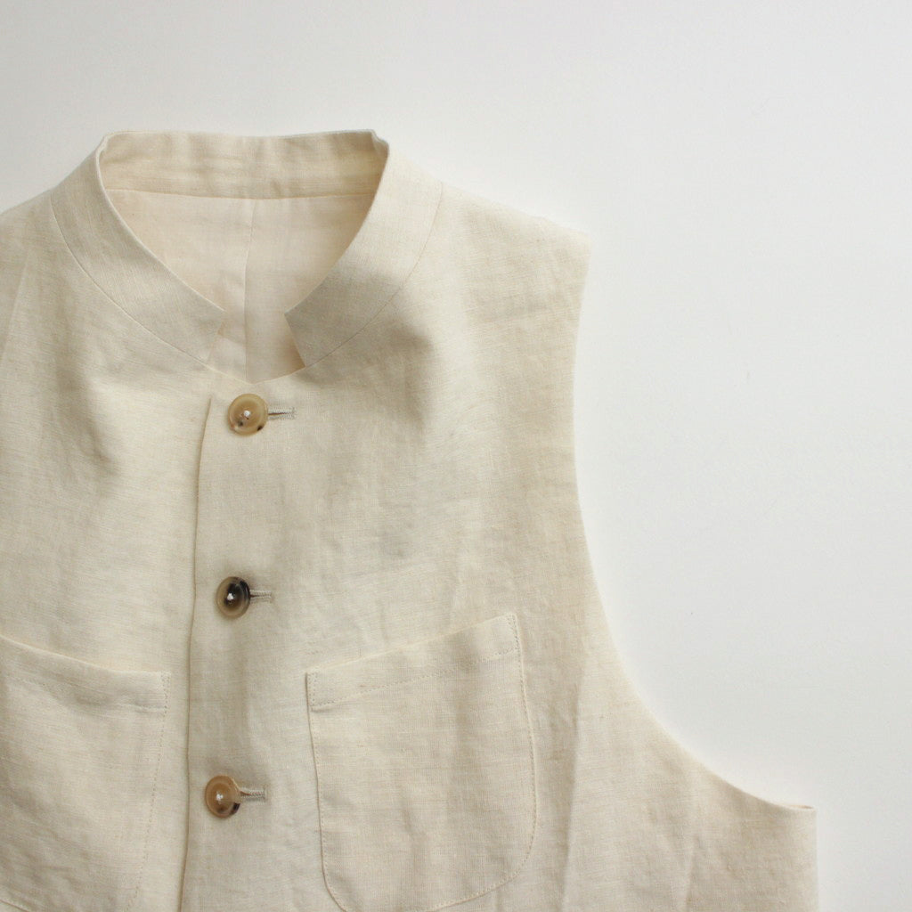 かたる月 logger vest #ecru [TLF-224-ve001-vlw]