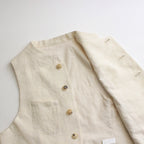 かたる月 logger vest #ecru [TLF-224-ve001-vlw]