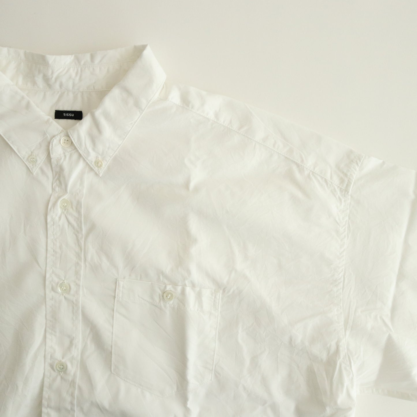 Typewriter Short Sleeve Button Down SH #010 White [TS240SH077]