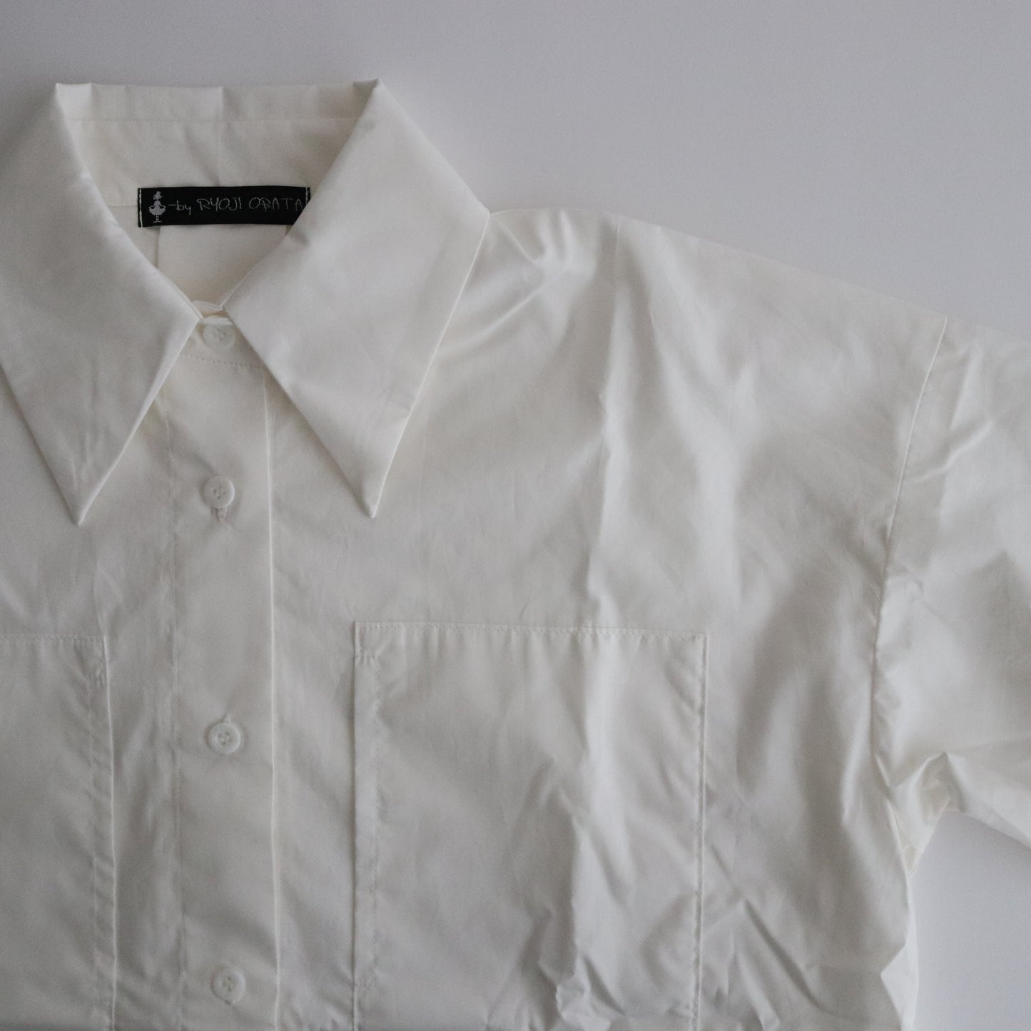 organic cotton bigpocket shirt #white [1456-001]
