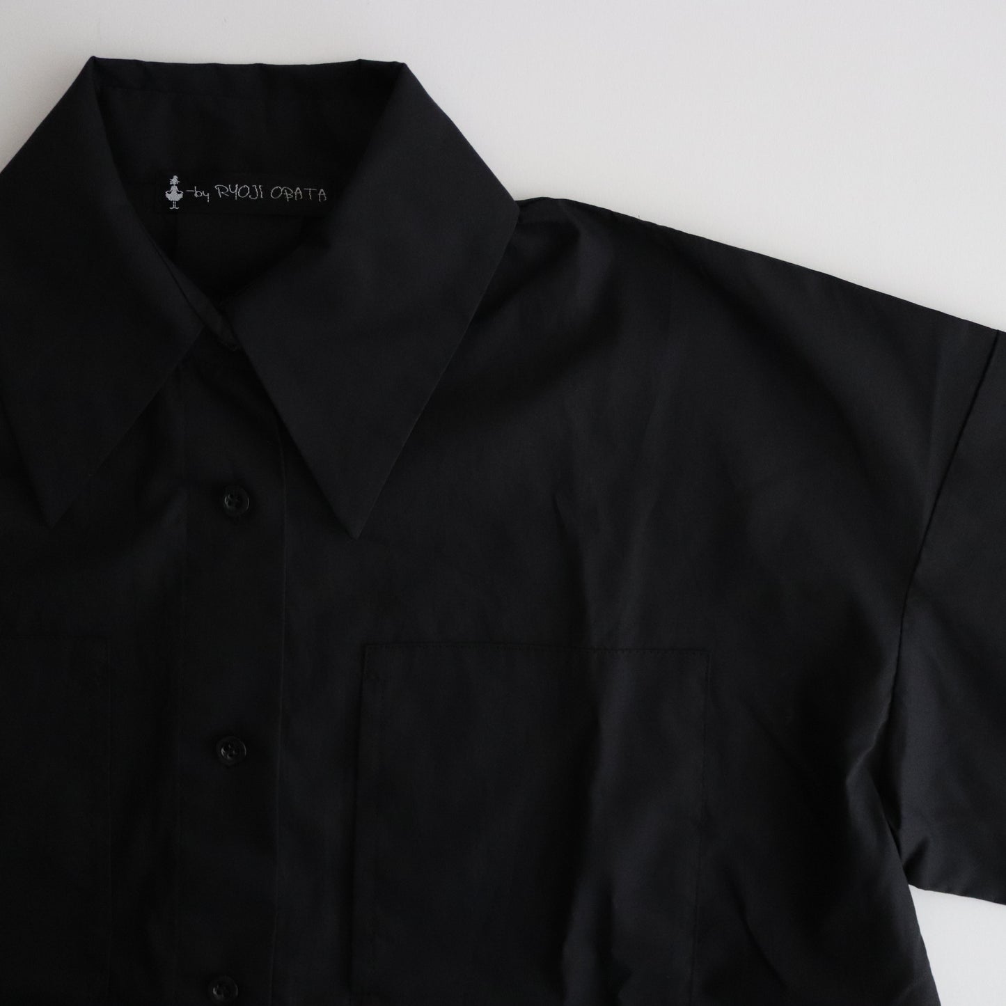 organic cotton bigpocket shirt #black [1456-001]