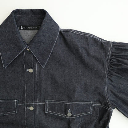 volume sleeve denim JK #indigo [1459-006]