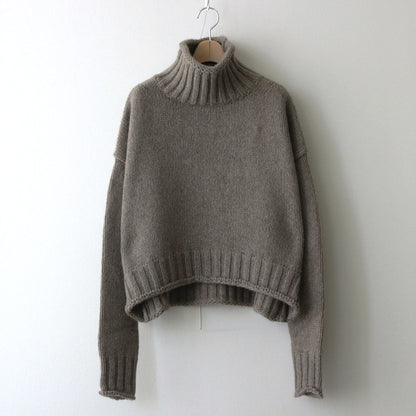 ECO CASHMERE HIGH NECK PO #NATURAL [no.6519]