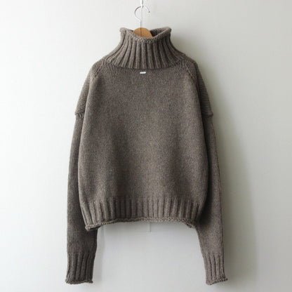 ECO CASHMERE HIGH NECK PO #NATURAL [no.6519]