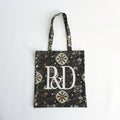 KALEIDOSCOPE FLOWER TOTE BAG #DARK BROWN [no.6397]