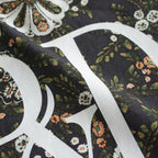 KALEIDOSCOPE FLOWER TOTE BAG #DARK BROWN [no.6397]