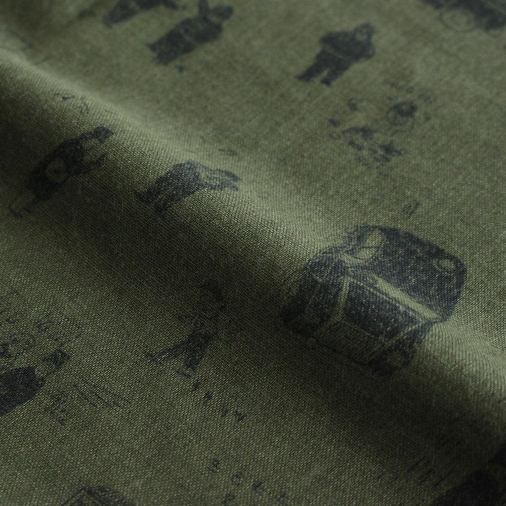 WHERE IS MY DOG? ​​GAUZE SHAWL #KHAKI [no.6486]