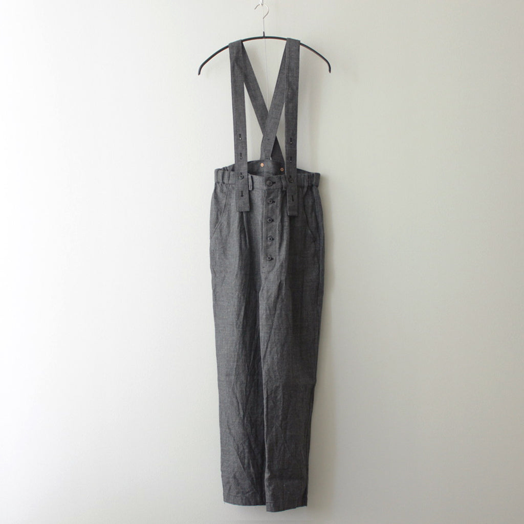 路傍の月 suspender trousers #black [TLF-124-pa003-lws]