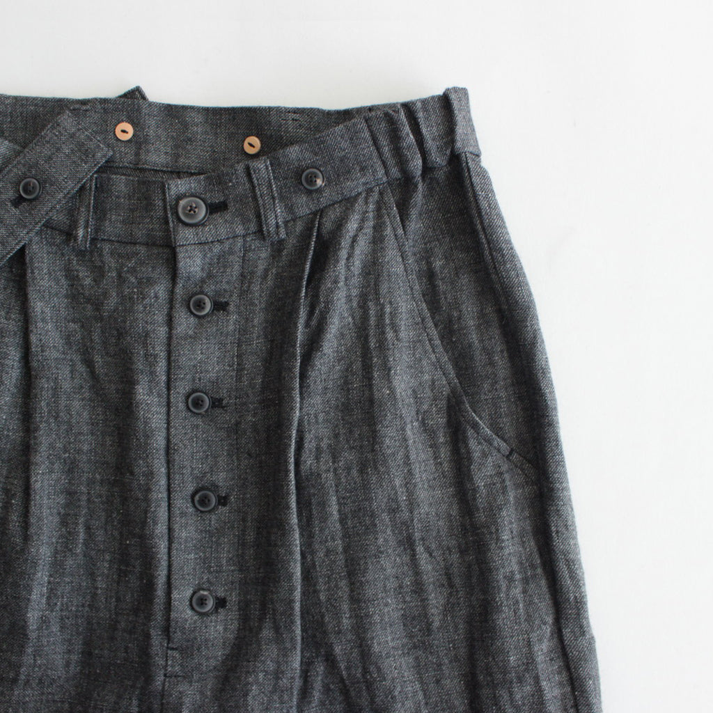 路傍の月 suspender trousers #black [TLF-124-pa003-lws]