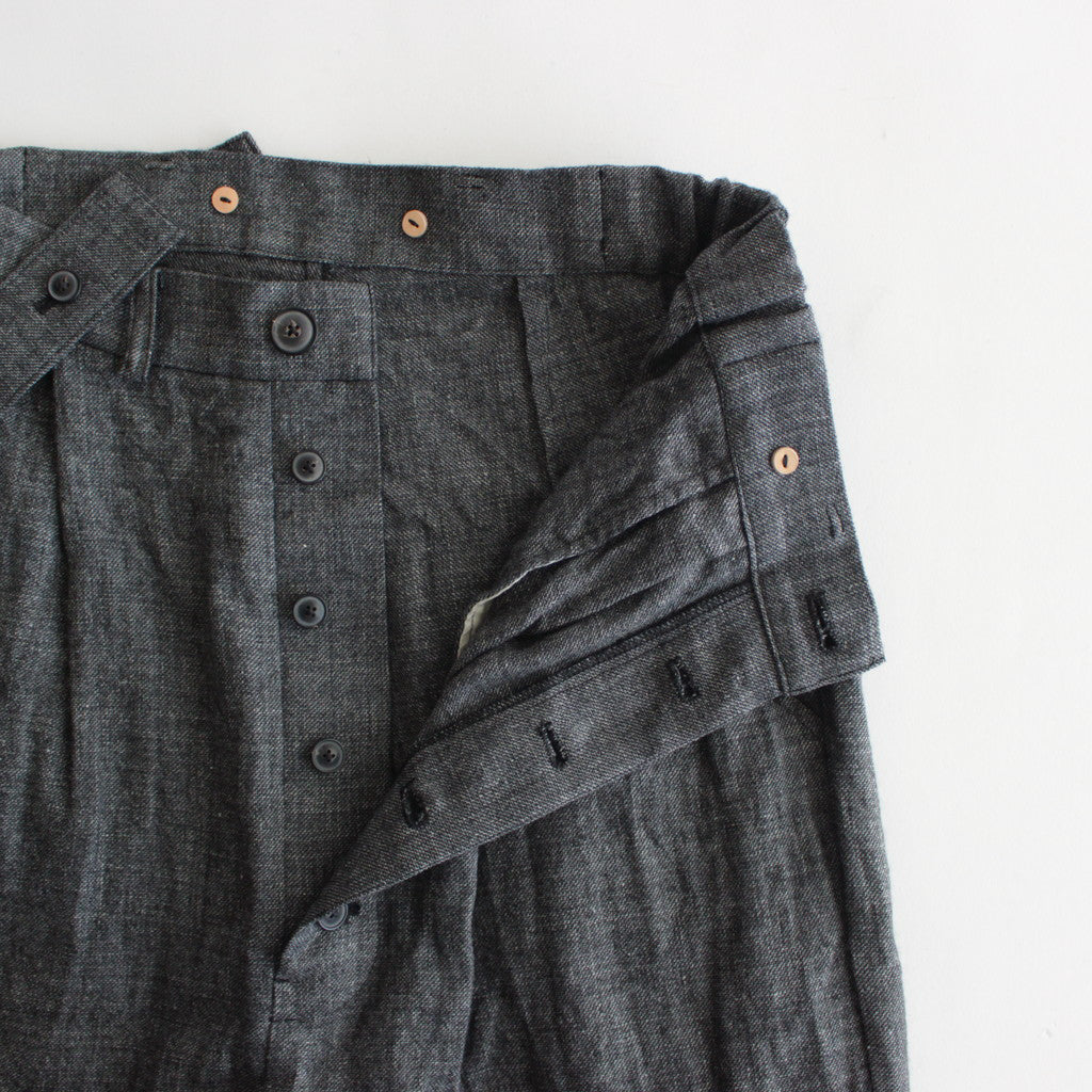 路傍の月 suspender trousers #black [TLF-124-pa003-lws]