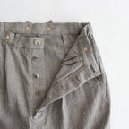 路傍の月 suspender trousers #stone gray [TLF-124-pa003-lws]
