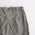路傍の月 suspender trousers #stone gray [TLF-124-pa003-lws]
