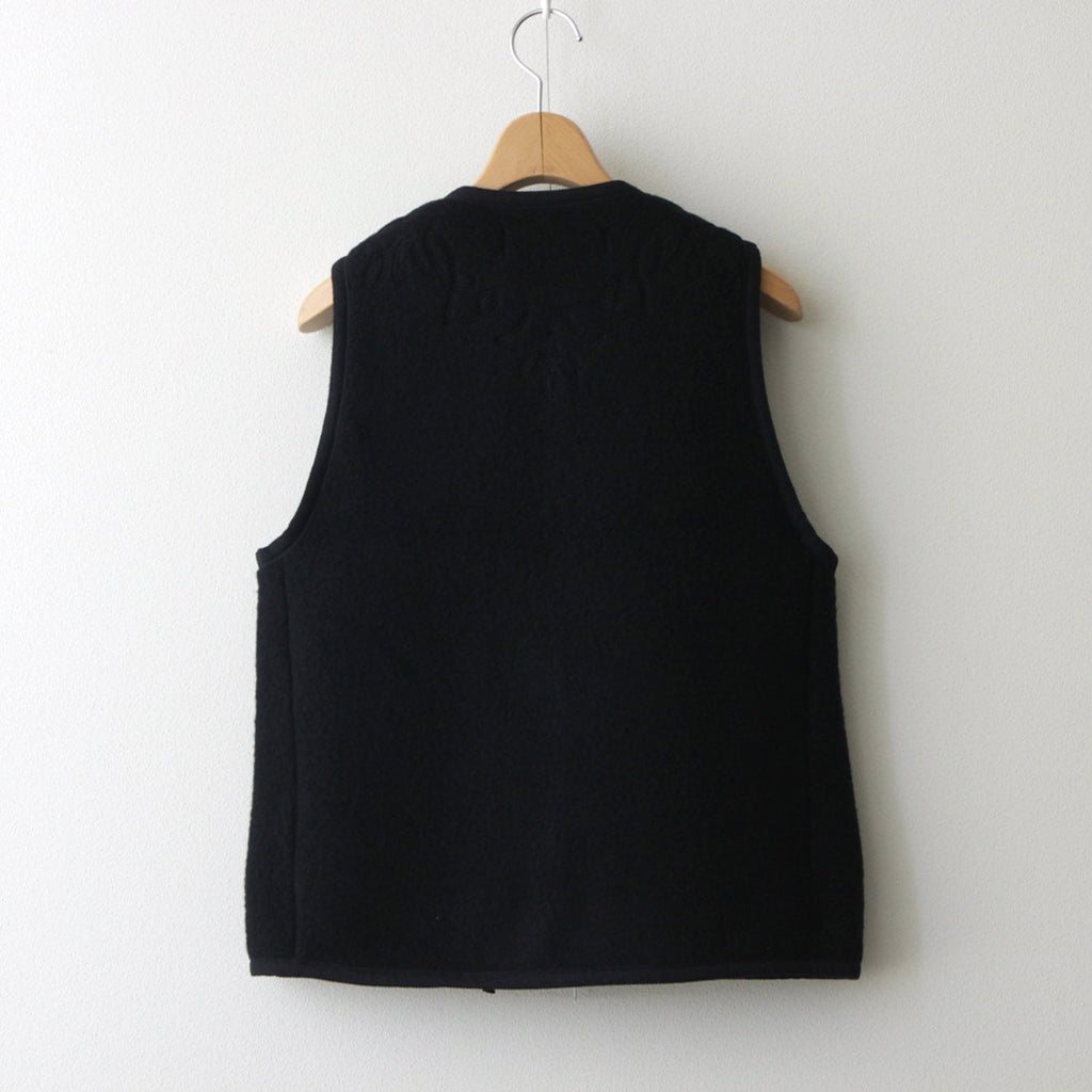 Kigansai fleece vest #Black [232701]