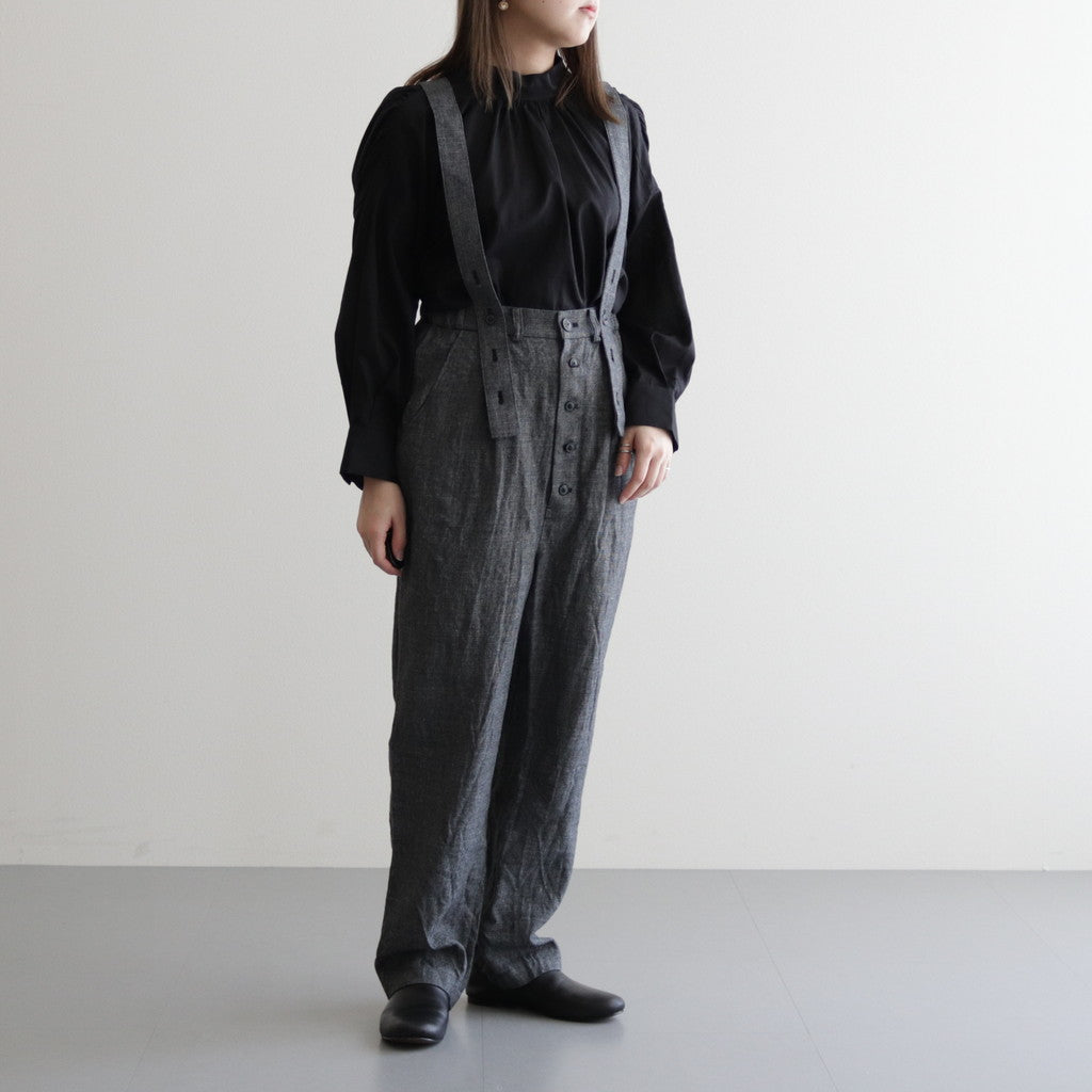 路傍の月 suspender trousers #black [TLF-124-pa003-lws] – DOKODO