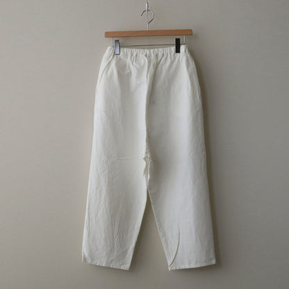 Cotton hemp tuck pants #WHITE [241811]