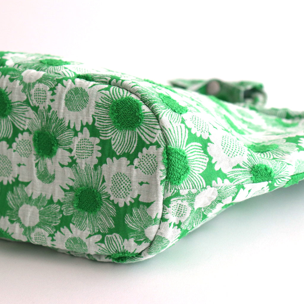 JACQUARD DAISY MARCHE BAG (S) #green [no.6919] 