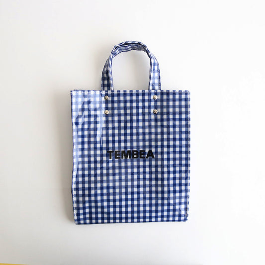 PAPER TOTE SMALL GINGHAM #BLUE [TMB-2286H]