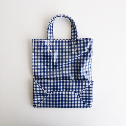 PAPER TOTE SMALL GINGHAM #BLUE [TMB-2286H]