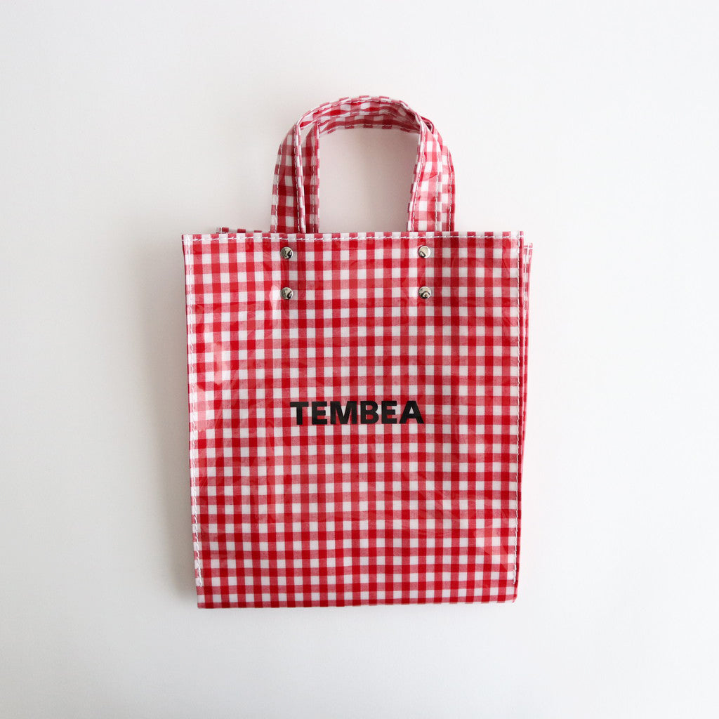 PAPER TOTE SMALL GINGHAM #RED [TMB-2286H]