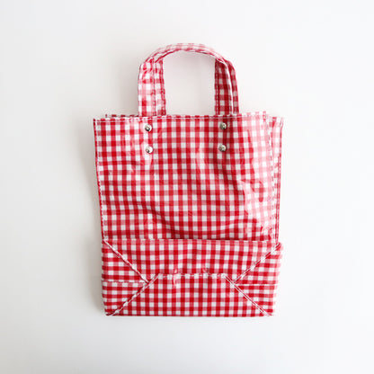 PAPER TOTE SMALL GINGHAM #RED [TMB-2286H]