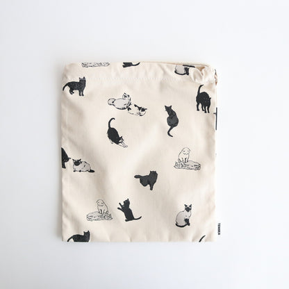 Drawstring bag PRINT CAT #CAT [TMB-1863H]