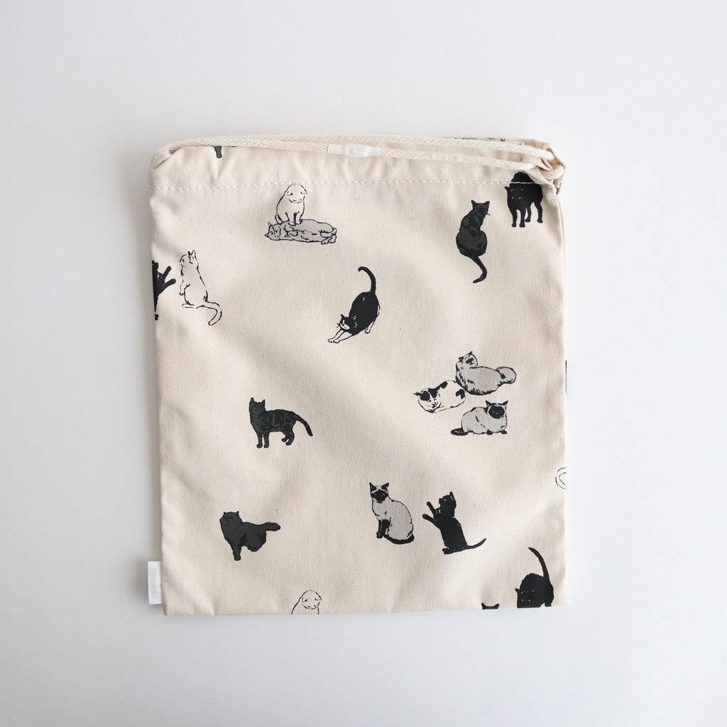 Drawstring bag PRINT CAT #CAT [TMB-1863H]