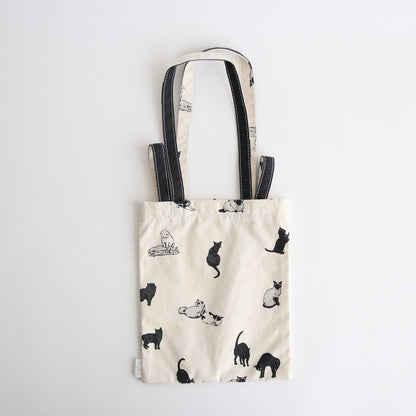 3HANDLE TOTE SMALL PRINT CAT #CAT [TMB-2309N]