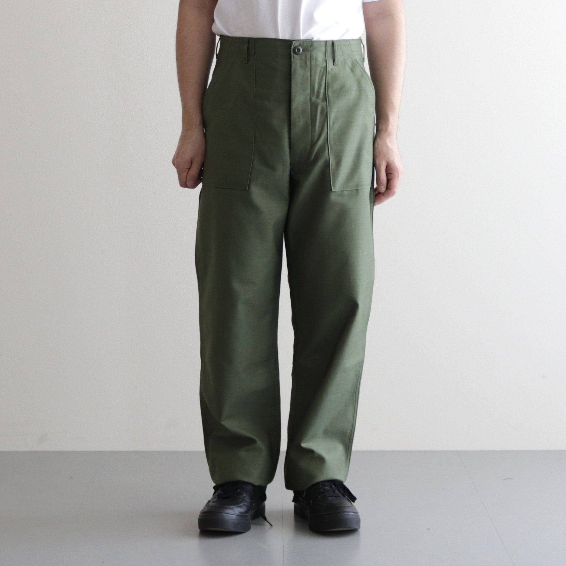 Baker Pants #Olive [PTLM-129] – DOKODO