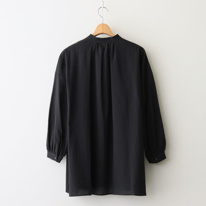 Flared blouse #black [TLF-125-sh003-vcg]