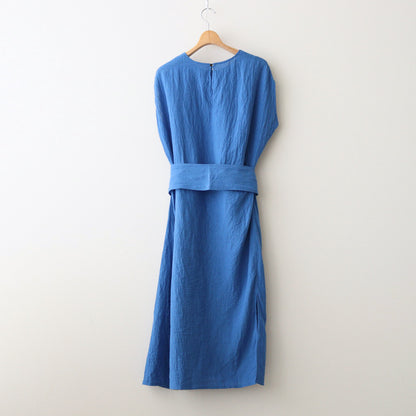 Soft linen dress #BLUE [241787]