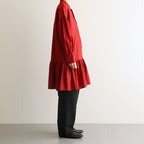 静寂の欠片 Gathered peplum blouse #Agate red [TLF-125-sh001-la]