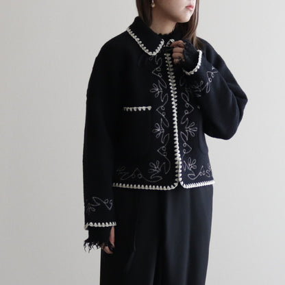 Kigansai fleece jacket #Black [232203]