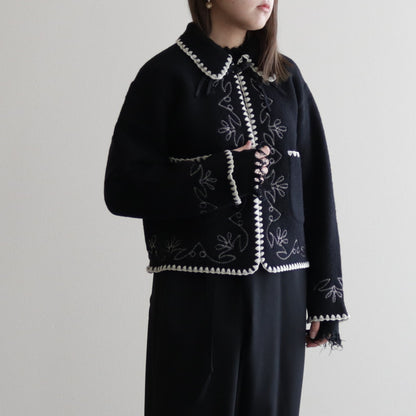 Kigansai fleece jacket #Black [232203]
