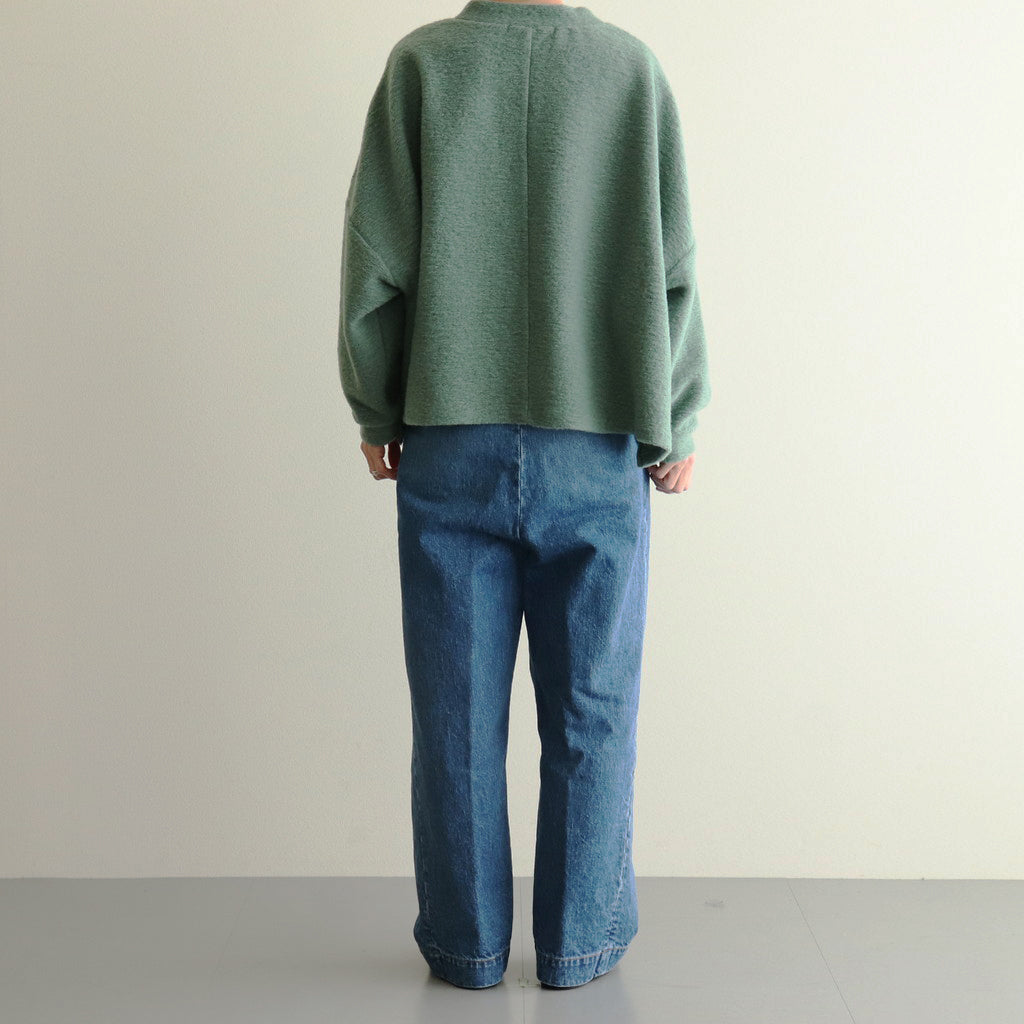 TUCK DENIM WIDE PANTS （VINTAGE LIKE） #INDIGO [no.6675]