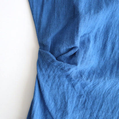 Soft linen dress #BLUE [241787]