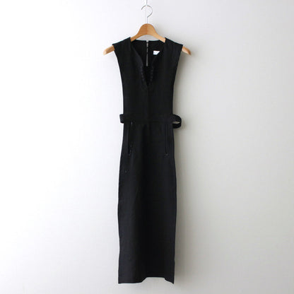 black pinafore vest #black [TLF-224-sk005-sn]