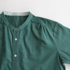 HW collarless shirt #Green [232612]