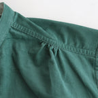 HW collarless shirt #Green [232612]