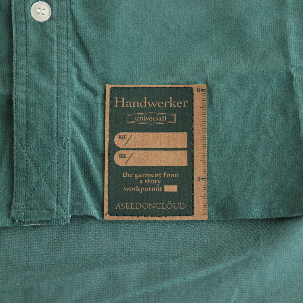 HW collarless shirt #Green [232612]