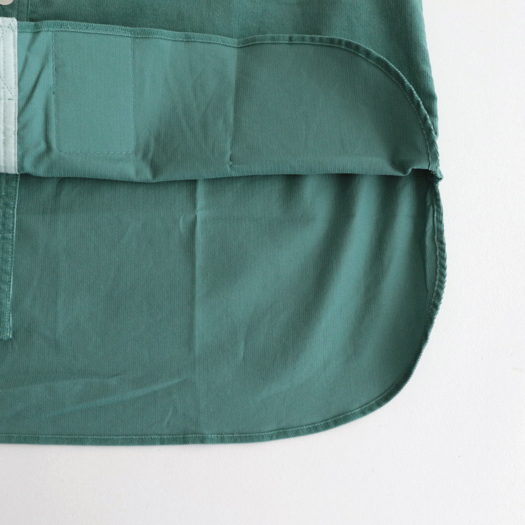 HW collarless shirt #Green [232612]