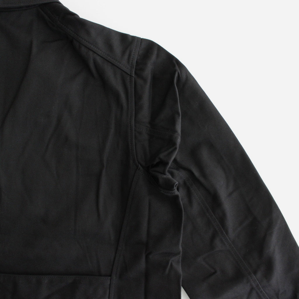 COTTON TWILL WORK COAT #black [no.6315]
