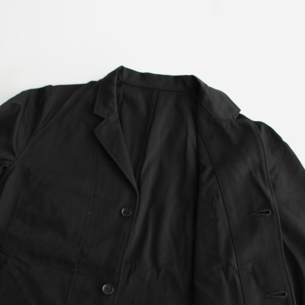 COTTON TWILL WORK COAT #black [no.6315]