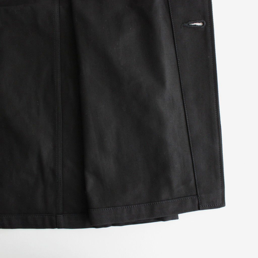 COTTON TWILL WORK COAT #black [no.6315]