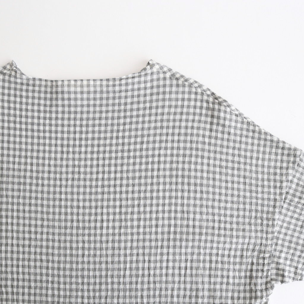 ボイルギンガム EASEシャツ #GRAY [241808]