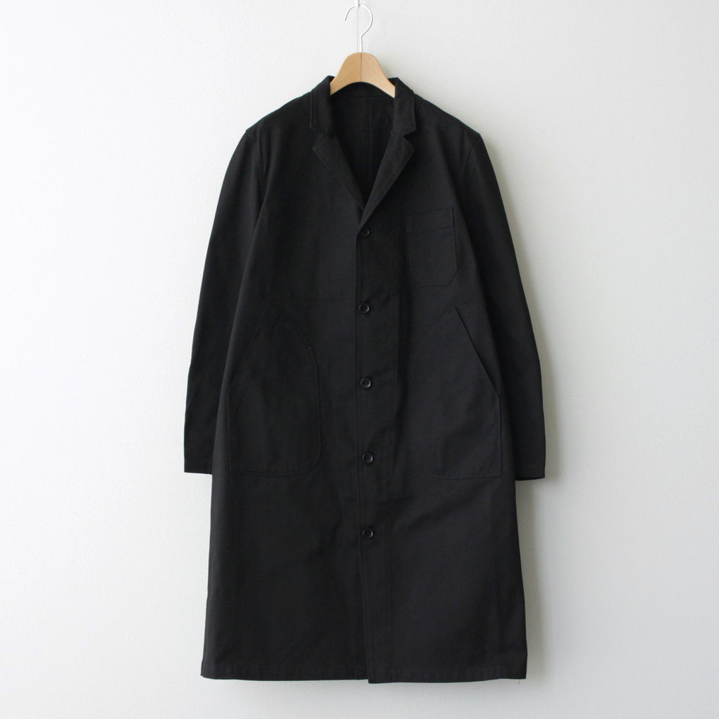 COTTON TWILL WORK COAT #black [no.6315]