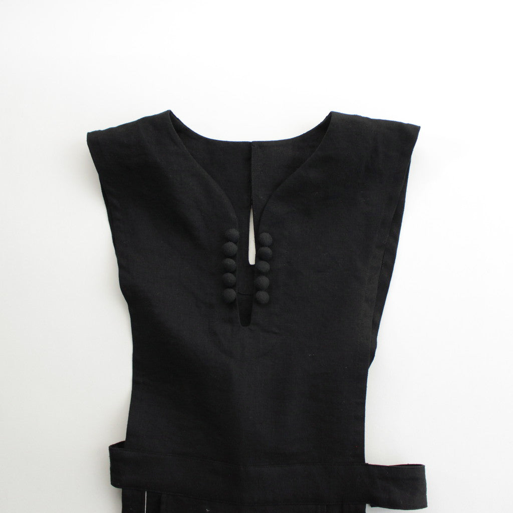 black pinafore vest #black [TLF-224-sk005-sn]