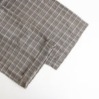 Cupra cotton check front tuck easy pants #BLACK [241802]